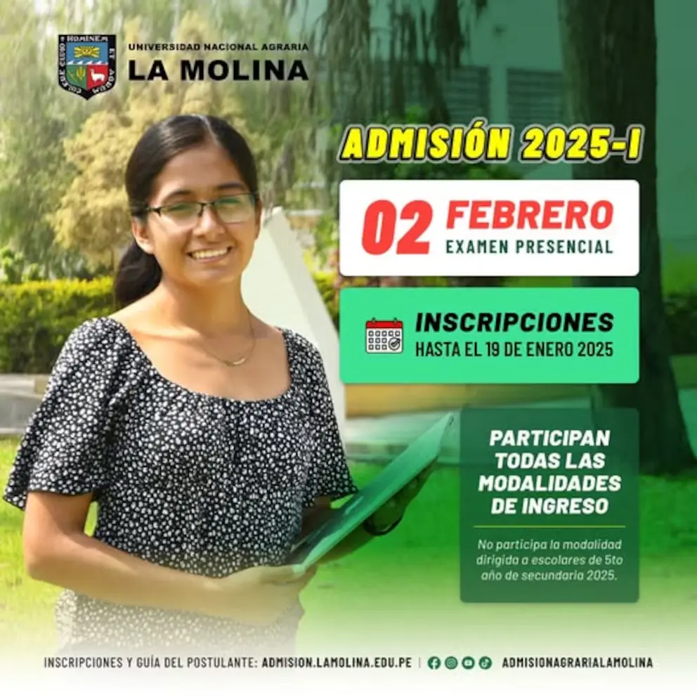 Admision inscripción UNALM 2025