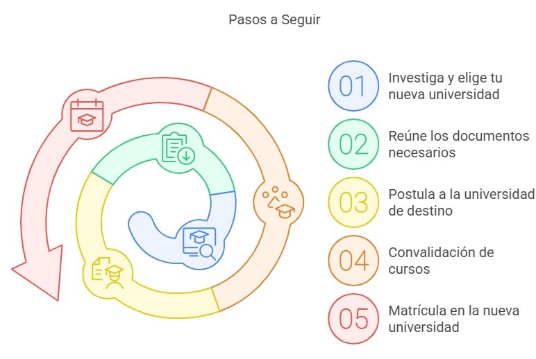 Pasos para cambiar de universidad en Perú